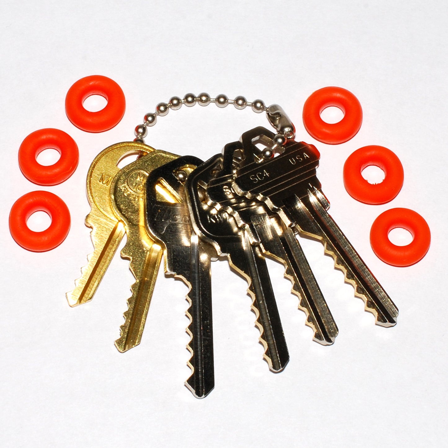 6 Beginner Bump Key Set with O-Rings