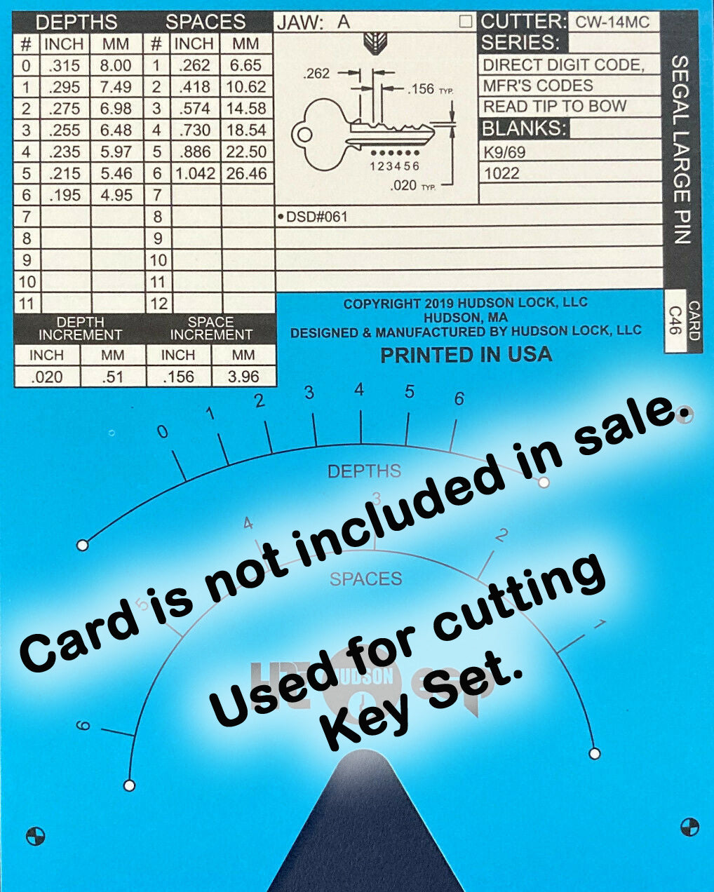 Segal SE1, 5 Pin Space and Depth Keys ~ DSD#061, C46