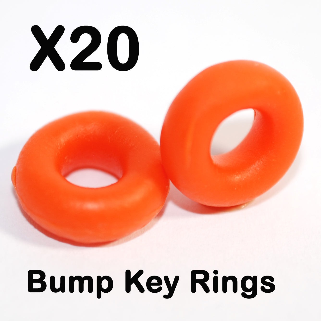 20 Bump Key Rings, O-Rings