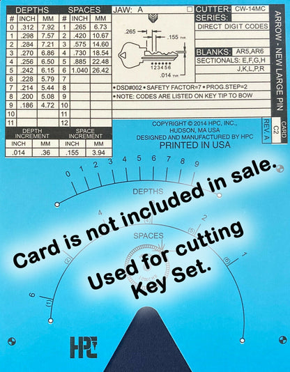 Arrow AR1, 5 Pin Space and Depth Keys ~ DSD#002, C2