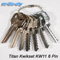 Titan Kwikset KW11, 6 Pin Space and Depth Keys ~ DSD#094, C31X