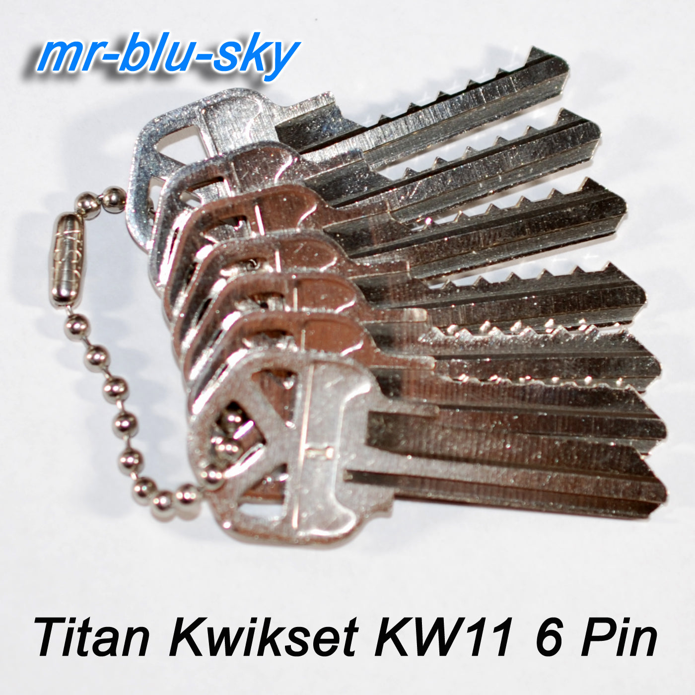 Titan Kwikset KW11, 6 Pin Space and Depth Keys ~ DSD#094, C31X