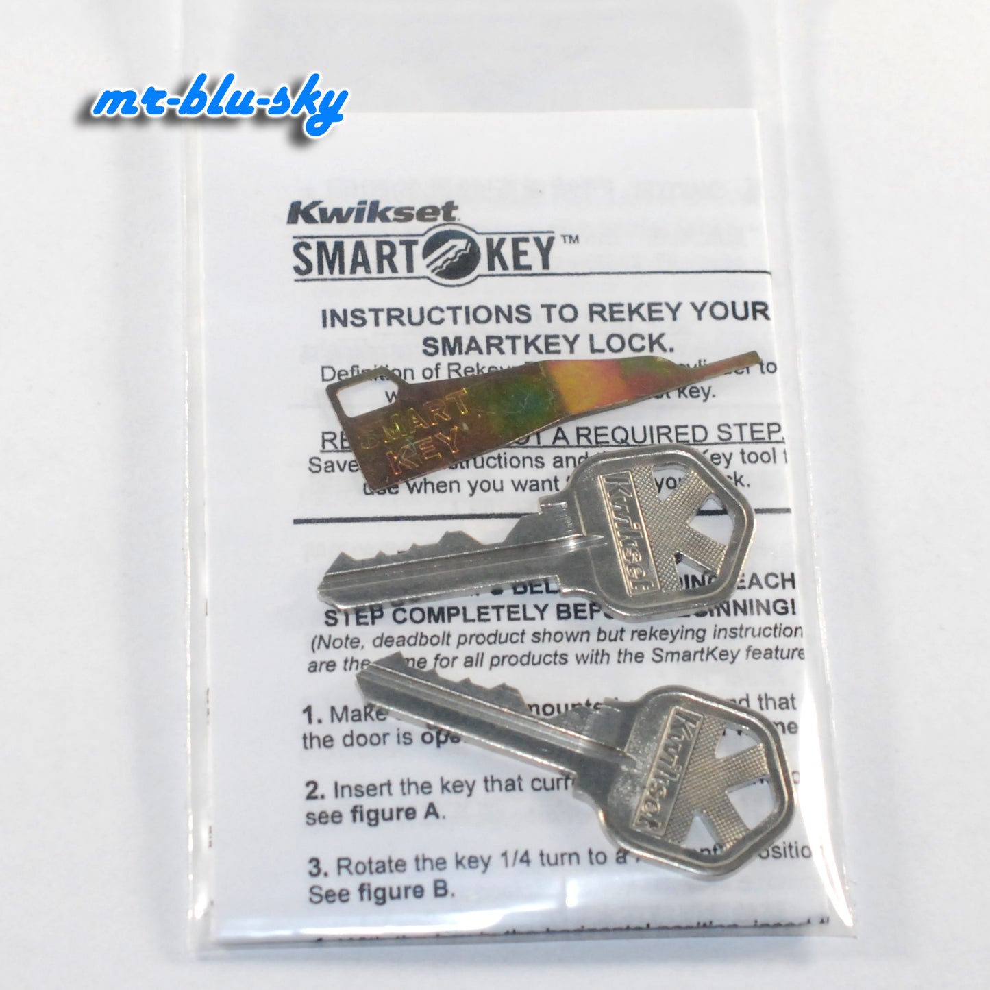 Kwikset SmartKey Rekey Kit ~ 2 Keys