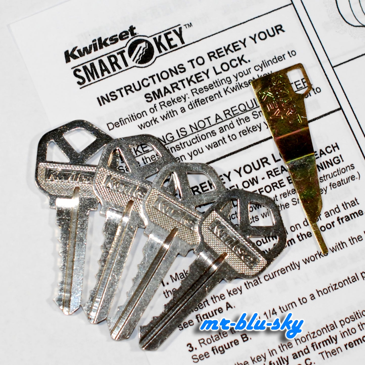 Kwikset SmartKey Rekey Kit ~ 4 Keys