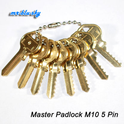 Master Padlock M10, K15, 5 Pin Space and Depth Keys ~ DSD#050, C35