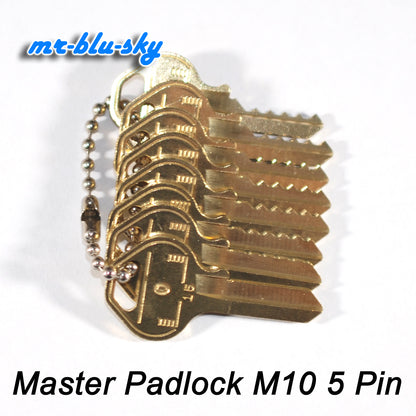 Master Padlock M10, K15, 5 Pin Space and Depth Keys ~ DSD#050, C35