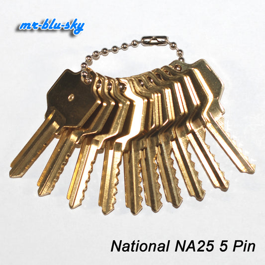 National Lock NA25, NA6, Pin Space and Depth Keys ~ DSD#055, C40