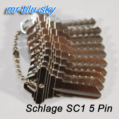 Schlage SC1, 5 Pin Space and Depth Keys ~ DSD#060, C45