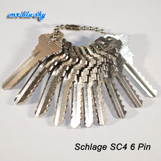 Schlage SC4, 6 Pin Space and Depth Keys ~ DSD#060, C45