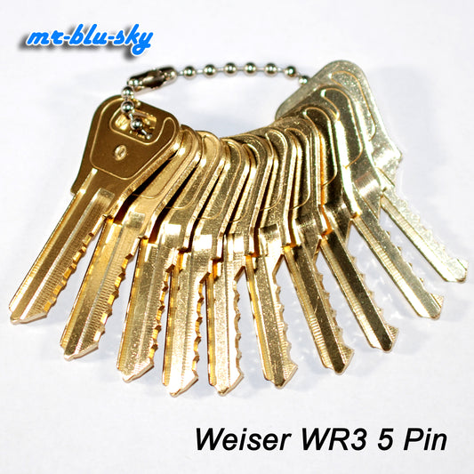 Weiser Lock WR3, WR5, 5 Pin Space and Depth Keys ~ DSD#065, C50